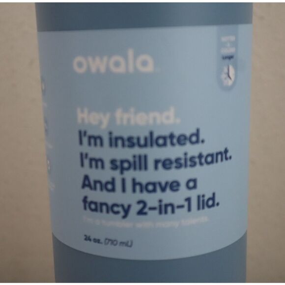 Owala 24oz Insulated Stainless Steel Straw Tumbler - Lost Valley Blue - Picture 9 of 13